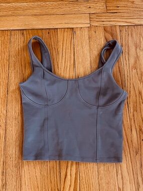 Abercrombie Mauve Brown Corset Style Tank